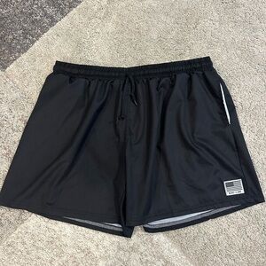 Nine Line Apparel Mens Athletic Running Shorts XXL Black Performance Gym